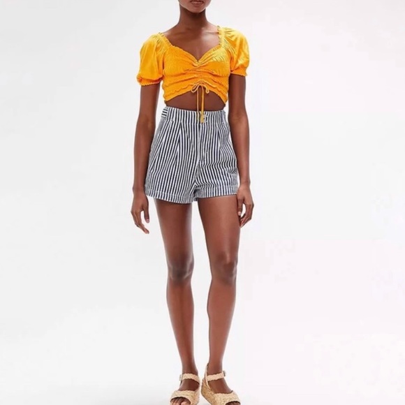 Orange Ruched Top - Picture 4 of 6